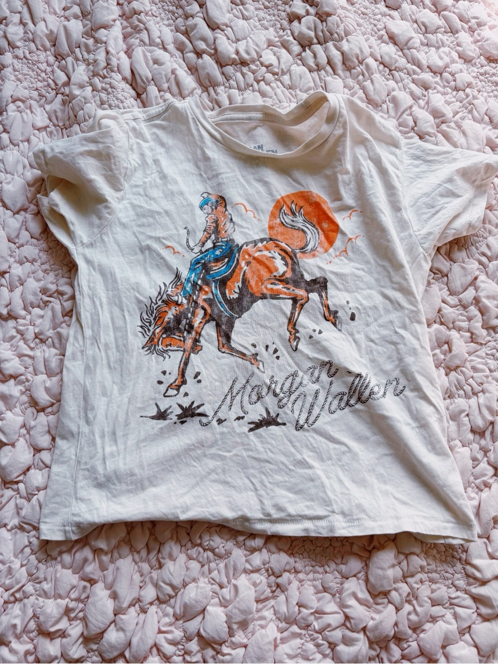 Morgan Wallen White Graphic Rodeo Tee